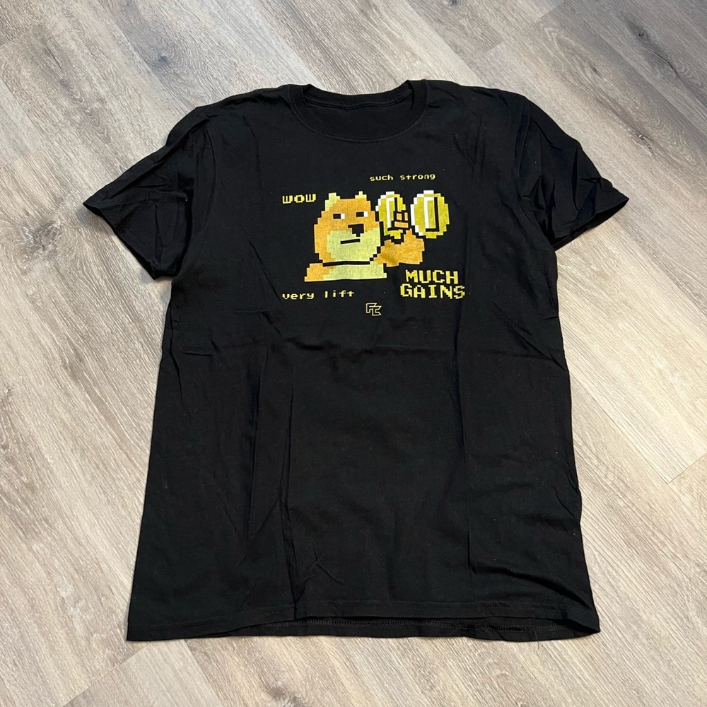 Flex Comics Doge Coin Workout Tee